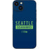 NFL Seattle Seahawks Blue Performance Series iPhone 15 Plus Skin