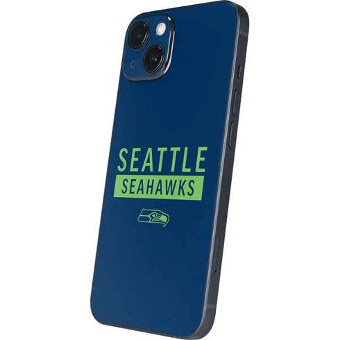 NFL Seattle Seahawks Blue Performance Series iPhone 15 Plus Skin