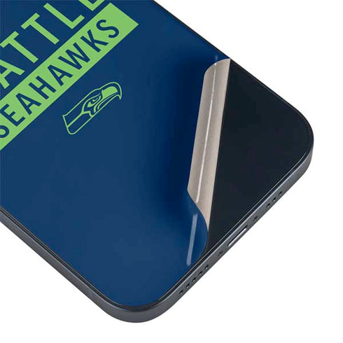 NFL Seattle Seahawks Blue Performance Series iPhone 14 Plus Skin