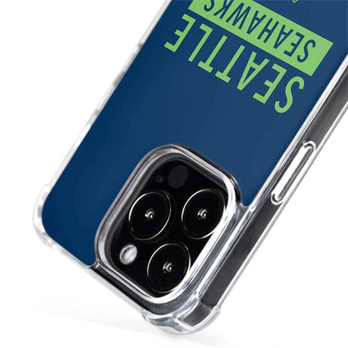 NFL Seattle Seahawks Blue Performance Series iPhone 15 Pro MagSafe Case