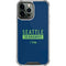NFL Seattle Seahawks Blue Performance Series iPhone 14 Pro Max Clear Case