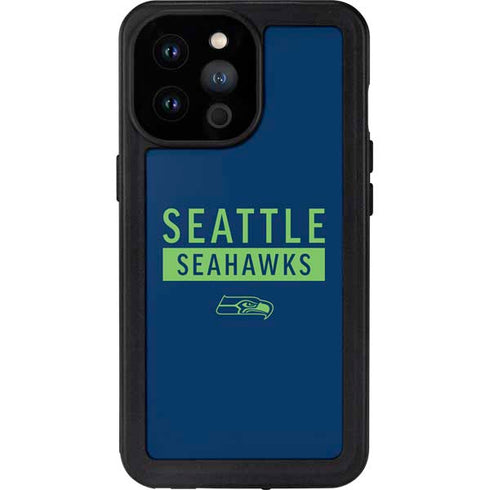 NFL Seattle Seahawks Blue Performance Series iPhone 14 Pro Max Waterproof Case