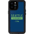 NFL Seattle Seahawks Blue Performance Series iPhone 14 Pro Max Waterproof Case