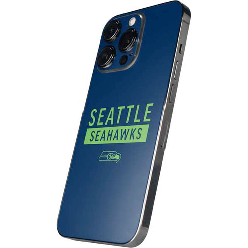 NFL Seattle Seahawks Blue Performance Series iPhone 15 Pro Skin
