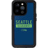NFL Seattle Seahawks Blue Performance Series iPhone 14 Pro Waterproof Case