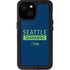 NFL Seattle Seahawks Blue Performance Series iPhone 15 Waterproof Case