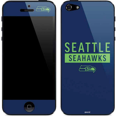 NFL Seattle Seahawks Blue Performance Series iPhone 5/5s/5SE Skin