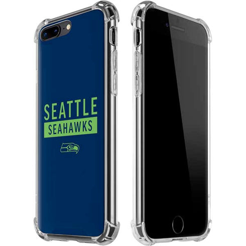 NFL Seattle Seahawks Blue Performance Series iPhone 7/8 Plus Clear Case