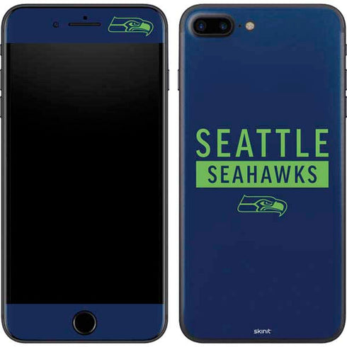 NFL Seattle Seahawks Blue Performance Series iPhone 8 Plus Skin