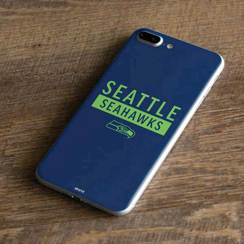 NFL Seattle Seahawks Blue Performance Series iPhone 8 Plus Skin