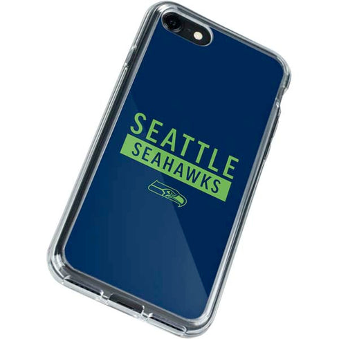 NFL Seattle Seahawks Blue Performance Series iPhone SE (2nd & 3rd Gen) Clear Case