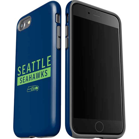 NFL Seattle Seahawks Blue Performance Series iPhone SE (2nd & 3rd Gen) Pro Case