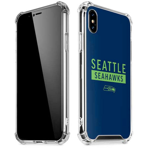 NFL Seattle Seahawks Blue Performance Series iPhone X/XS Clear Case