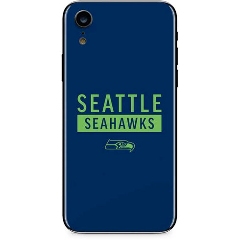 NFL Seattle Seahawks Blue Performance Series iPhone XR Skin