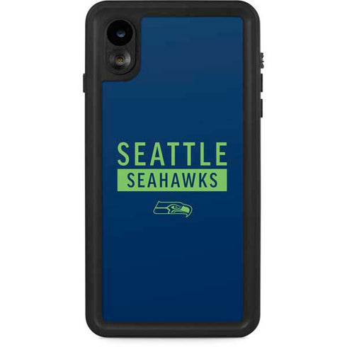 NFL Seattle Seahawks Blue Performance Series iPhone XR Waterproof Case