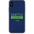 NFL Seattle Seahawks Blue Performance Series iPhone XS Max Skin