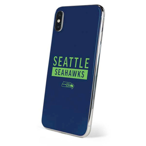 NFL Seattle Seahawks Blue Performance Series iPhone XS Max Skin