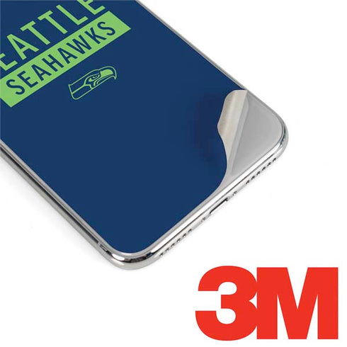 NFL Seattle Seahawks Blue Performance Series iPhone XS Max Skin