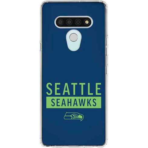 NFL Seattle Seahawks Blue Performance Series LG Stylo 6 Clear Case