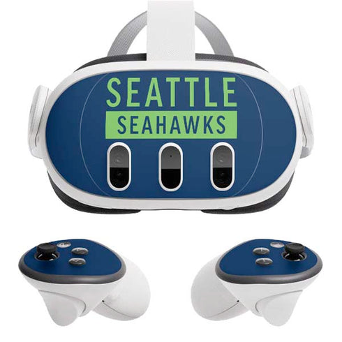 NFL Seattle Seahawks Blue Performance Series Meta Quest 3 Skin