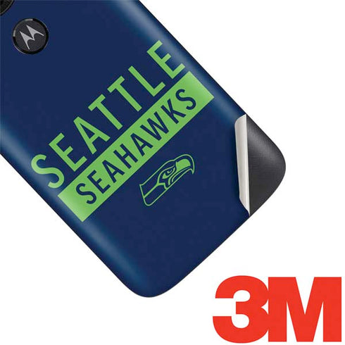 NFL Seattle Seahawks Blue Performance Series Moto E5 Play Skin