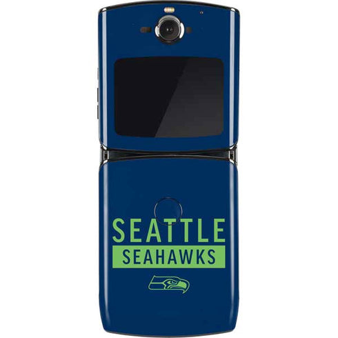 NFL Seattle Seahawks Blue Performance Series Motorola RAZR Skin