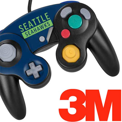 NFL Seattle Seahawks Blue Performance Series Nintendo GameCube Controller Skin