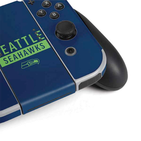NFL Seattle Seahawks Blue Performance Series Nintendo Switch OLED (2021) Skin