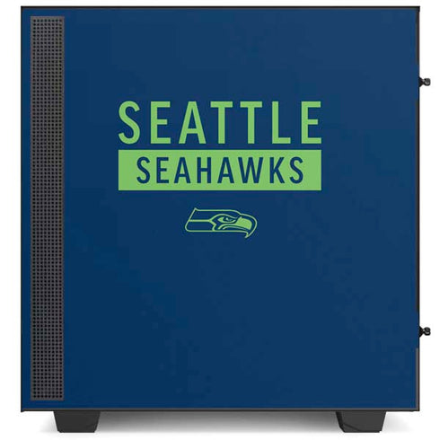 NFL Seattle Seahawks Blue Performance Series NZXT H510 Compact ATX Mid-Tower Case Skin