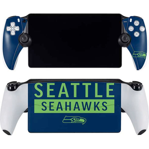 NFL Seattle Seahawks Blue Performance Series PlayStation Portal Remote Player Skin
