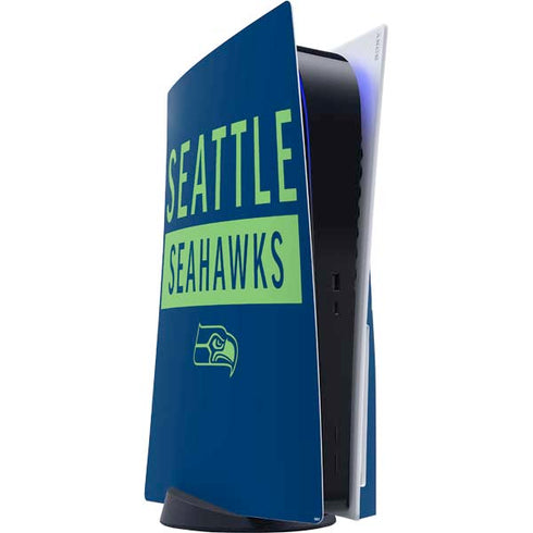 NFL Seattle Seahawks Blue Performance Series PS5 Console Skin