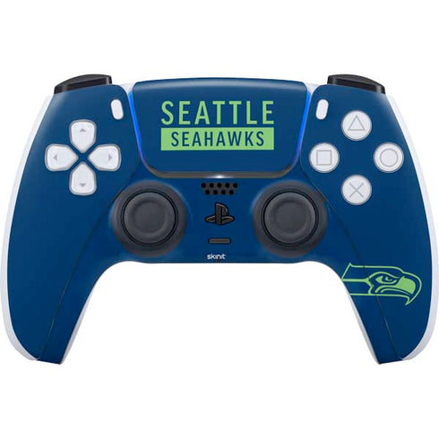 NFL Seattle Seahawks Blue Performance Series PS5 Controller Skin