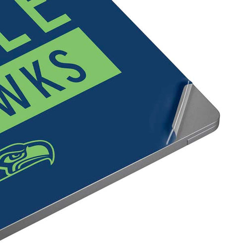 NFL Seattle Seahawks Blue Performance Series Universal Laptop 17in (13.8 x 10in) Skin