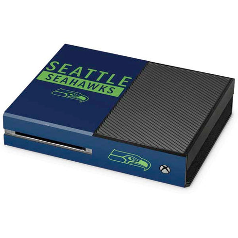 NFL Seattle Seahawks Blue Performance Series Xbox One Console Skin
