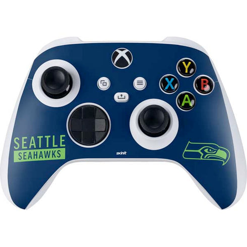 NFL Seattle Seahawks Blue Performance Series Xbox Series S Controller Skin