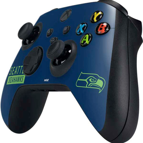 NFL Seattle Seahawks Blue Performance Series Xbox Series X Controller Skin
