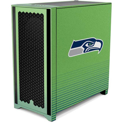 NFL Seattle Seahawks Breakaway Corsair 4000D Tempered Glass Mid-Tower ATX Case Skin