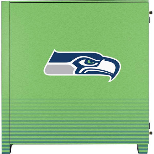 NFL Seattle Seahawks Breakaway Corsair 4000D Tempered Glass Mid-Tower ATX Case Skin