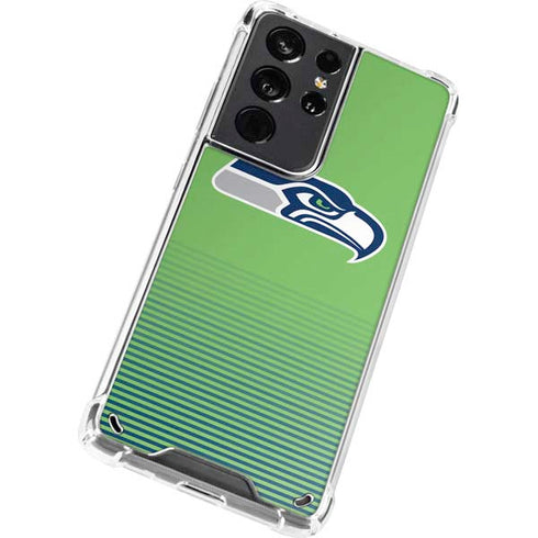 NFL Seattle Seahawks Breakaway Galaxy S21 Ultra 5G Clear Case
