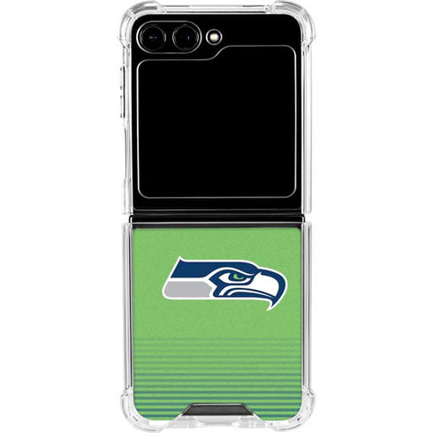 NFL Seattle Seahawks Breakaway Galaxy Z Flip5 5G Clear Case