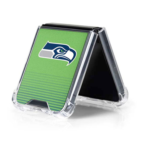 NFL Seattle Seahawks Breakaway Galaxy Z Flip5 5G Clear Case