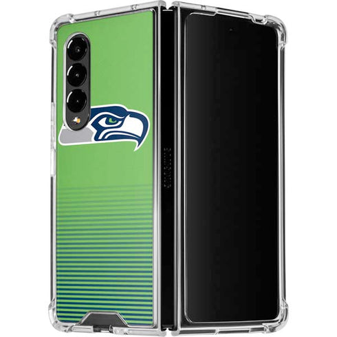 NFL Seattle Seahawks Breakaway Galaxy Z Fold4 5G Clear Case