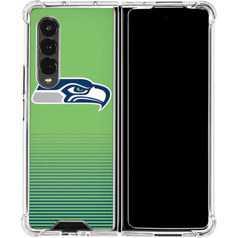 NFL Seattle Seahawks Breakaway Galaxy Z Fold4 5G Clear Case