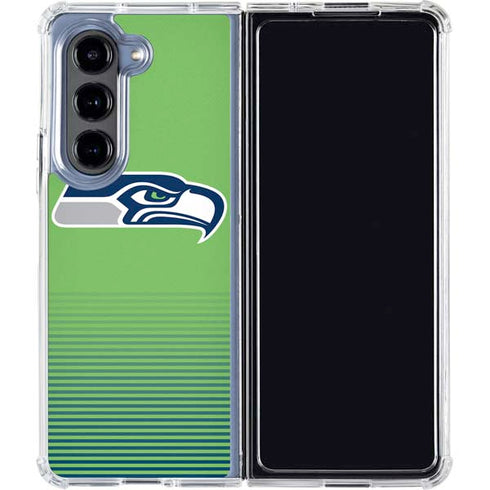 NFL Seattle Seahawks Breakaway Galaxy Z Fold5 5G Clear Case