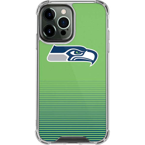 NFL Seattle Seahawks Breakaway iPhone 14 Pro Max Clear Case
