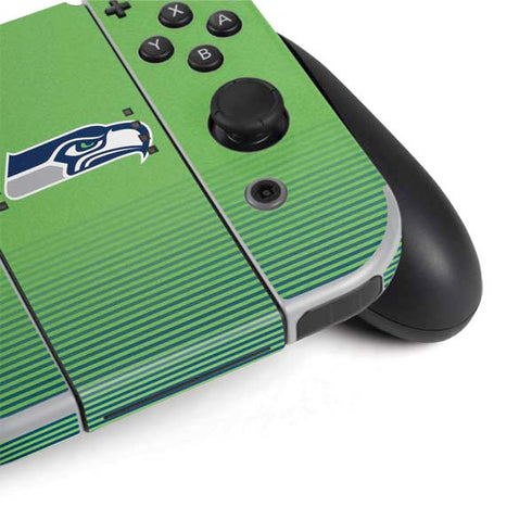 NFL Seattle Seahawks Breakaway Nintendo Switch OLED (2021) Skin