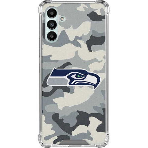 NFL Seattle Seahawks Camo Galaxy A13 5G Clear Case