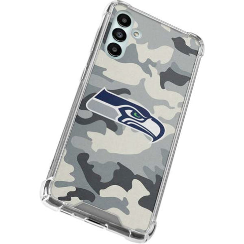 NFL Seattle Seahawks Camo Galaxy A13 5G Clear Case