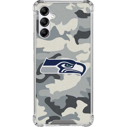 NFL Seattle Seahawks Camo Galaxy A14 5G Clear Case