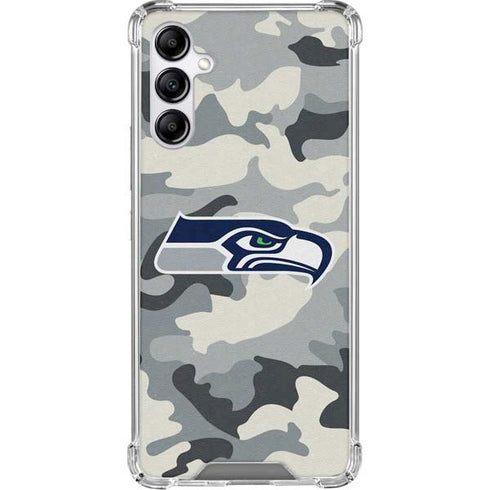 NFL Seattle Seahawks Camo Galaxy A15 5G Clear Case